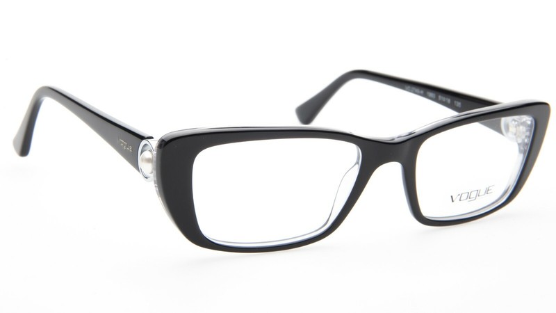 NEW Vogue VO 2749-H 1993 TOP BLACK On GRAY EYEGLASSES GLASSES 51-18-135 B32mm gallery