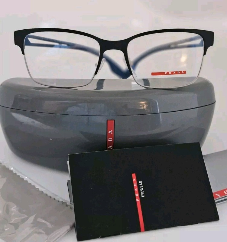 PRADA EYEGLASSES NEW. Full Rim, Model VPS 55I. Including Accessories gallery