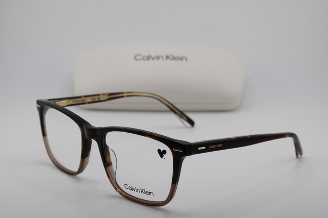 NEW CALVIN KLEIN CK 21502 235 HAVANA GOLD AUTHENTIC EYEGLASSES 55-19
