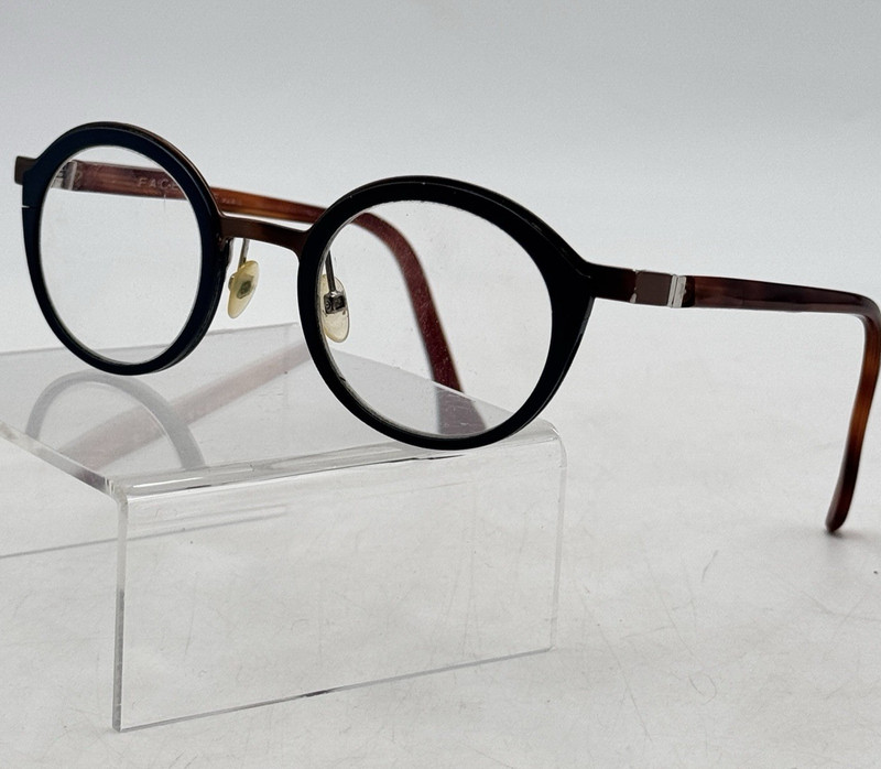 Face a Face Akiko 2 930M Eyeglasses Round Frame Brown Blue Teal 43-22-135 Luxury gallery