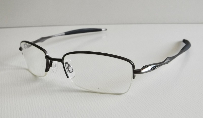 Oakley Sculpt 2.0 Eyeglasses Brushed Chrome Half Rim Frames 50-18-139