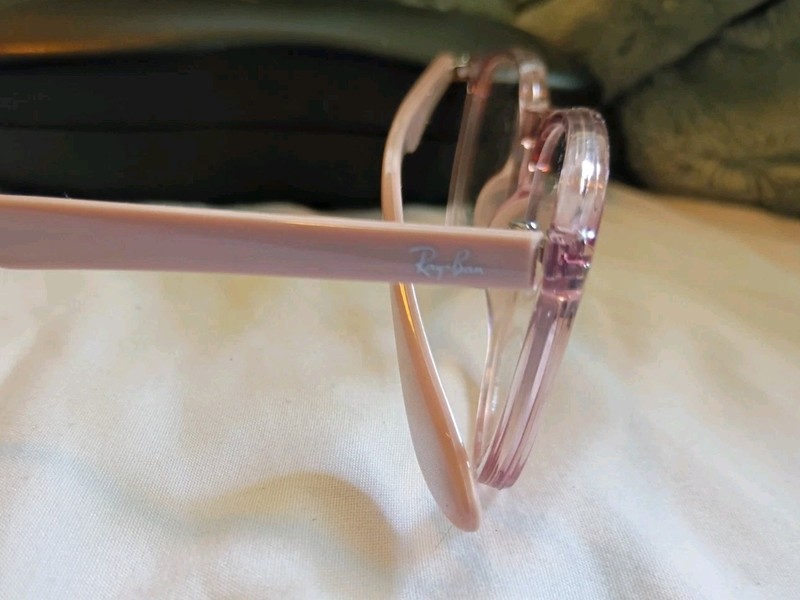 RAY-BAN RB 7046 8338 CLEAR PINK AUTHENTIC FRAMES EYEGLASSES 51-18 140 gallery