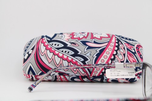 NEW VERA BRADLEY LEENA GRAMERCY PAISLEY GEY PINK HORN AUTHENTIC EYEGLASSES 49-15 gallery