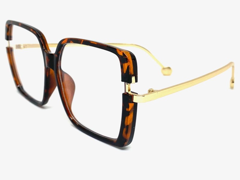 Women's Classic Vintage Retro Style Clear Lens EYE GLASSES Square Tortoise Frame gallery