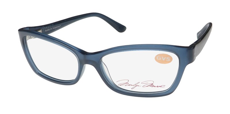 NEW MARILYN MONROE MMO 147 EYEGLASSES 53-15-135 414 CAT EYE FULL-RIM PLASTIC