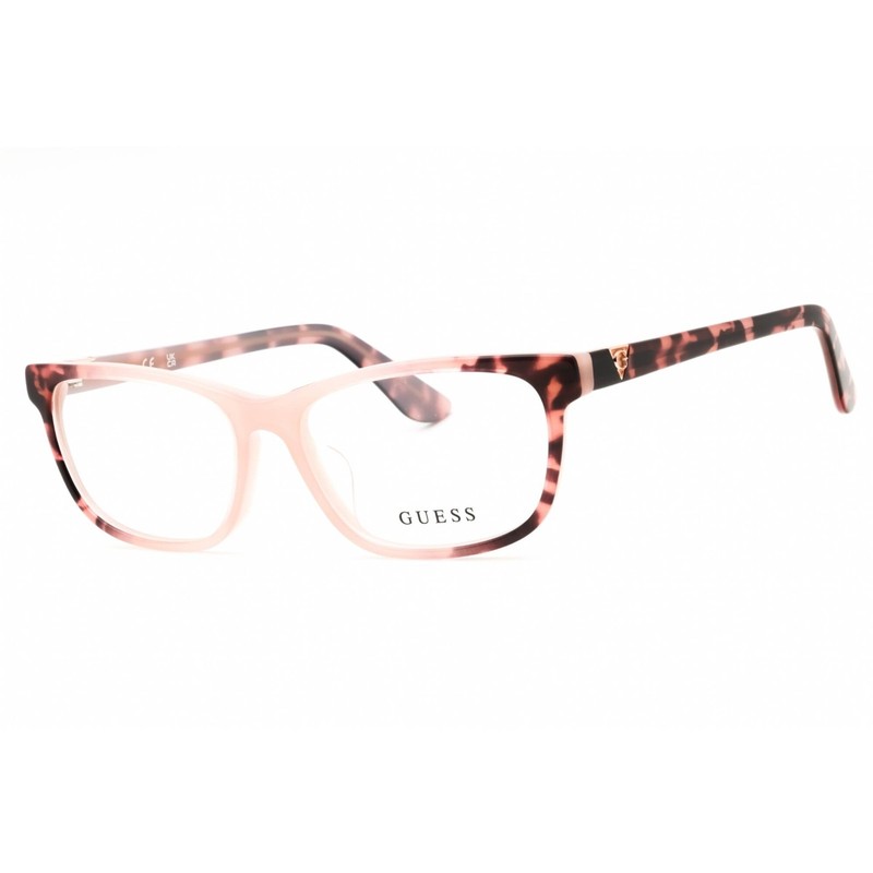 Guess Women’s Eyeglasses Pink/Other Acetate Full Rim Cat Eye Frame GU2961-D 074