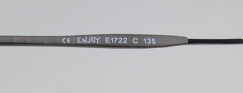 NEW ENJOY 1722 EYEGLASSES OVAL FULL-RIM 48-18-135 C UNISEX METAL & PLASTIC gallery