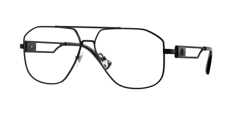 VERSACE VE1287 1261 Matte Black Demo Lens 57 mm Men’s Eyeglasses