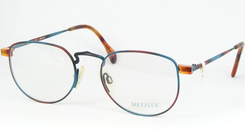 NOS METZLER 1405 293 MULTICOLOR EYEGLASSES GLASSES FRAME 50-19-135mm Germany