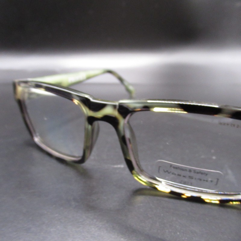 Wiley X Work Sight Profile Safety Eyeglass Frames Green Tortoise WX Z87-2 gallery