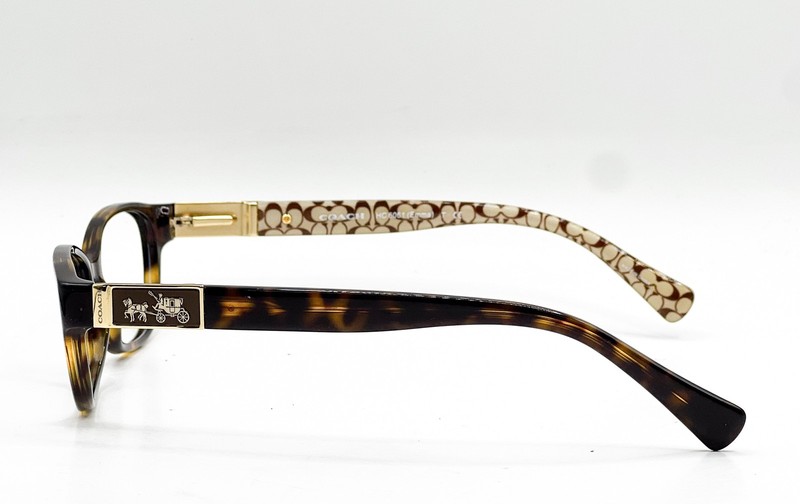 Coach HC 6061 5262 Dark Tortoise Sand Cat Eye Eyeglass Frames 52-15-135 gallery