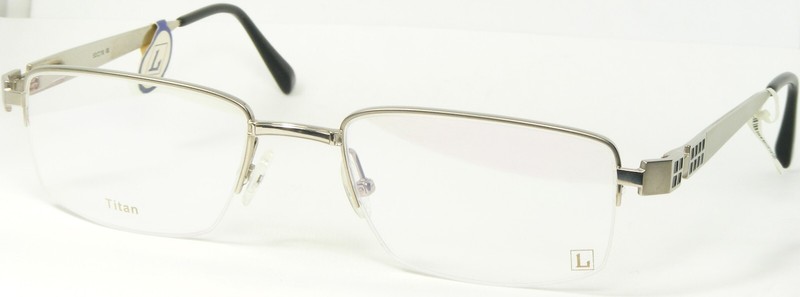 Legorje Titan LE363-2 SILVER /BLACK UNIQUE EYEGLASSES GLASSES FRAME 53-18-137mm