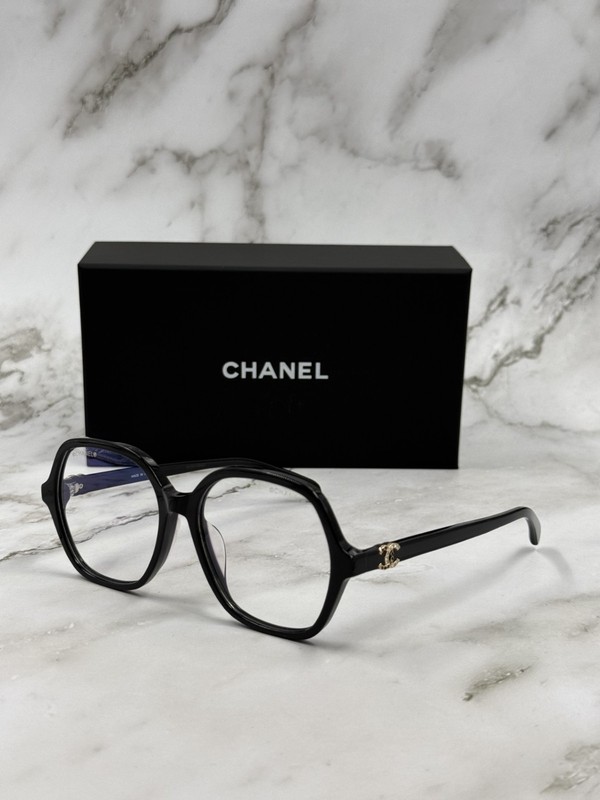 NEW CHANEL CH3421 Black Acetate & Crystal Logo Optical Eyeglasses – 100% Auth