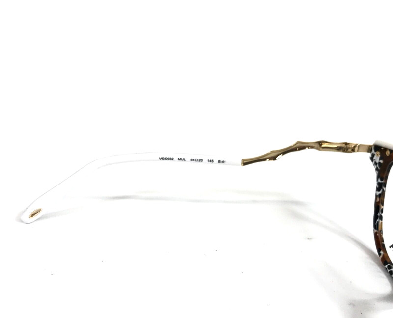 Glemaud by Tura Eyeglasses Frame VGO032 MUL Multicolor Crackle Cat Eye 54-20-145 gallery