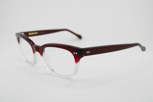 NEW SPECTACULARS BUTCH C24 CLEAR VIOLET FADE GOLD AUTHENTIC EYEGLASSES 50-21