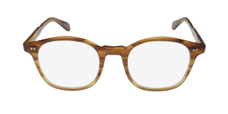 NEW GARRETT LEIGHT RILEY GLASSES BROWN PLASTIC UNISEX 48-22-145 FULL-RIM BTF gallery
