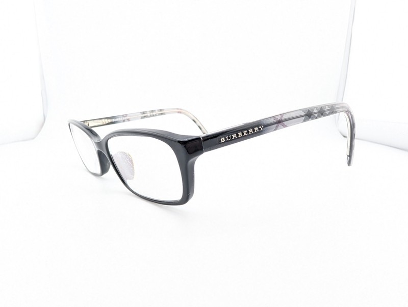 Burberry Eyeglasses Frames Only, B 2073 3164, 53-16-135, Black, Made in Italy gallery