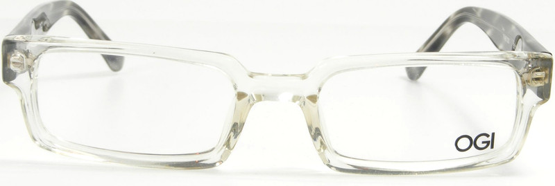 OGI HERITAGE 7146 1329 Crystal Clear Demi Grey Eyeglasses Frame 50-18-145 Japan gallery