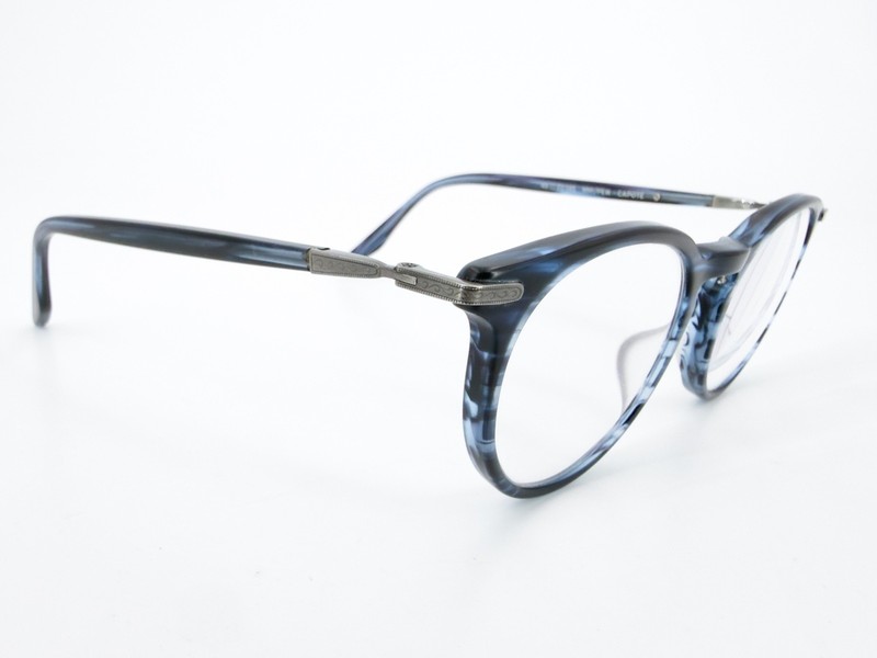 Barton Perreira Capote Eyeglasses FRAME MMI/PEW Blue 48[]20-145 Pewter Gray M500