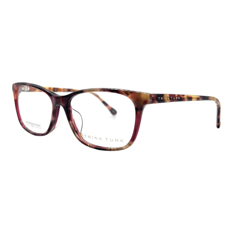 TRINA TURK – JUNIPER MRLT 54/15/140 – MERLOT TORTOISE – NEW Authentic EYEGLASSES