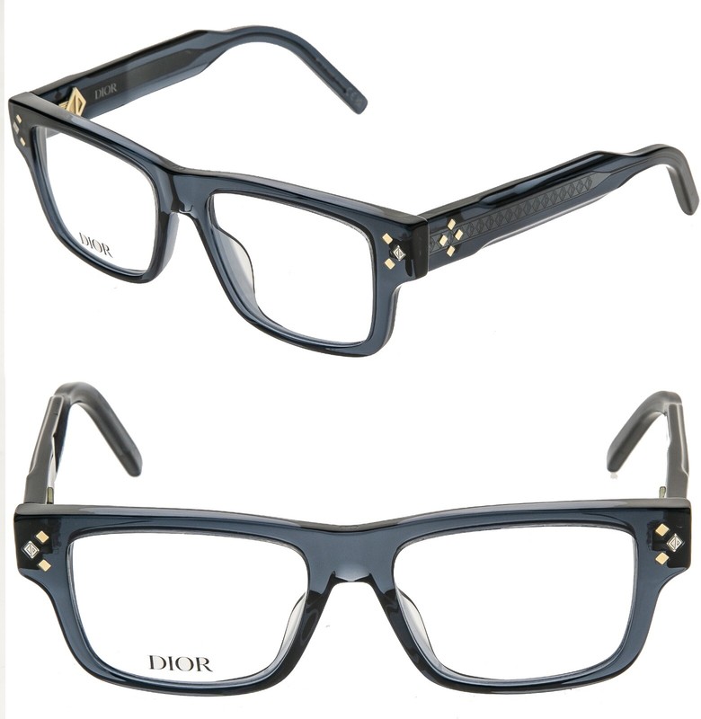 CHRISTIAN DIOR CD DIAMONDO S3I Crystal Blue Eyeglasses 53mm DM50067I DIAMOND
