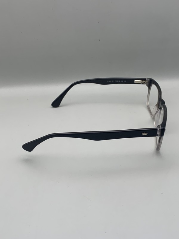 Link Occhiali Eyeglasses Frame Mens Black Clear Rectangle Optical Glasses 135 gallery