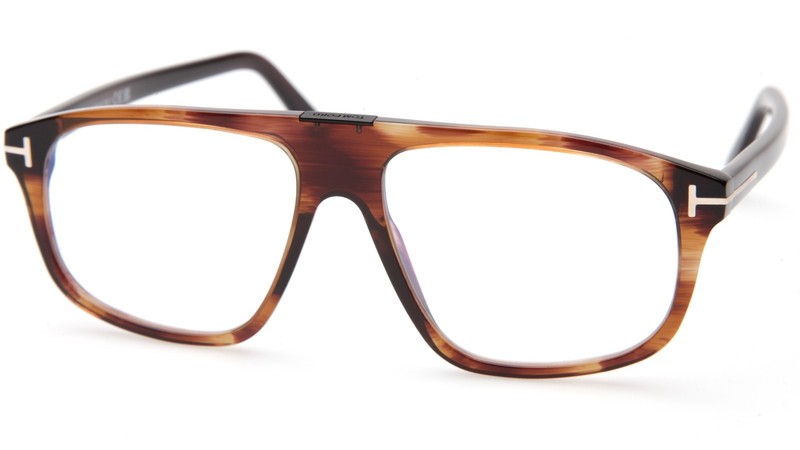 NEW TOM FORD TF 5901-B 050 Brown Eyeglasses Frame 55-15-145mm B44mm Italy