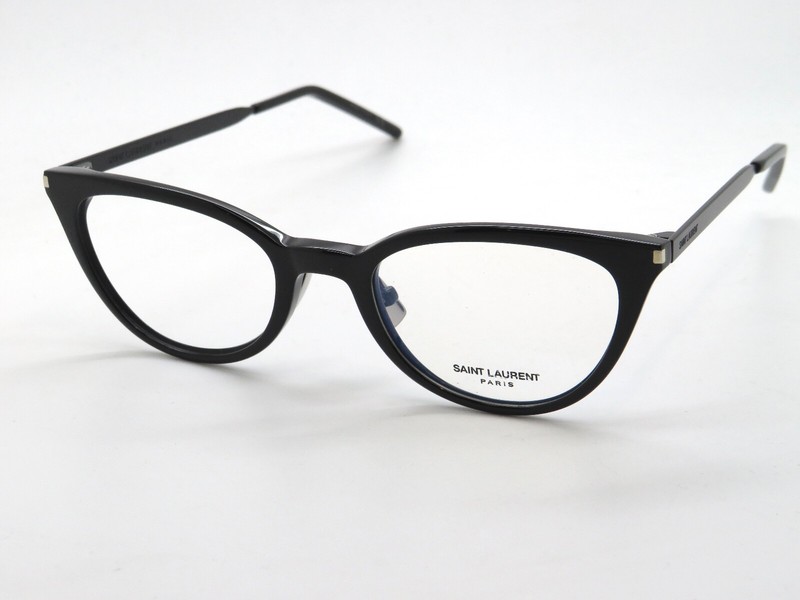 SAINT LAURENT SL264 001 Black Cat-Eye Authentic 49mm Eyeglasses