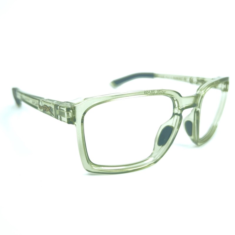 Wiley X Alfa 2309 WX EN 166 Green Eyeglasses Frame Gloss Crystal Olive 56-18-135