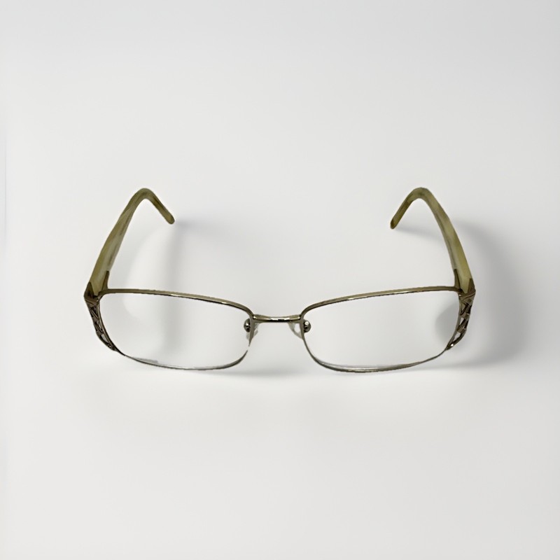 Versace MOD 1160 1221 Eyeglasses Frames White Ivory Gold 53-16- 130 mm *Italy