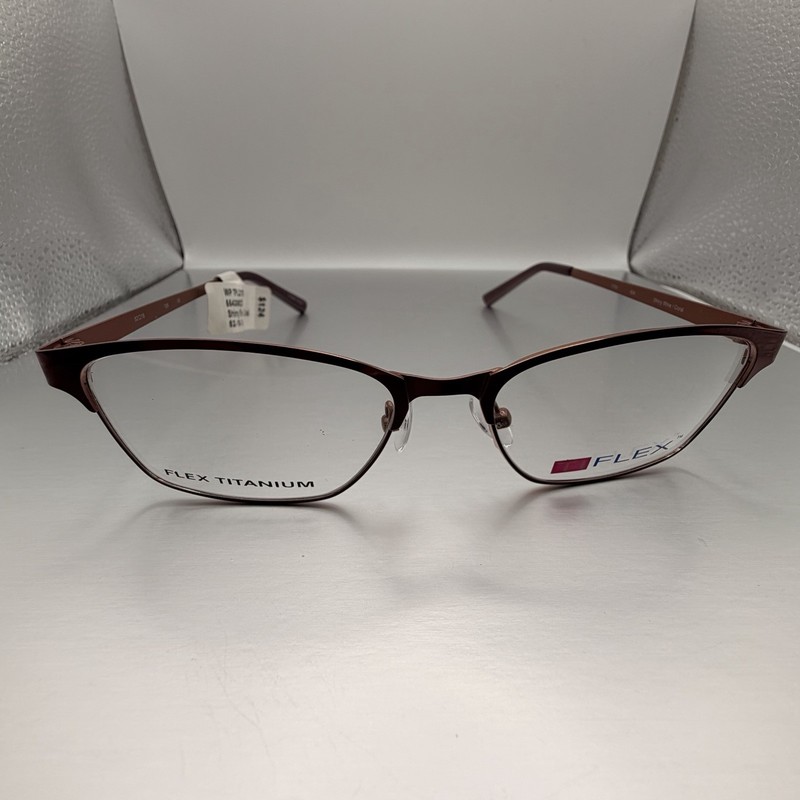 TI Flex 2103 604 Shiny Wine Coral Eyeglass Frames 52 16 135 NEW $124