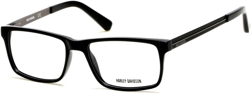 Harley Davidson HD0752 001 Black Plastic Optical Eyeglasses Frame 55-17-145 RX