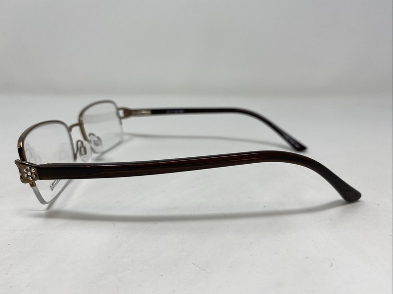 Bellissima BL 1032BL 2064 51-17-135 Brown Metal Half Rim Eyeglasses Frame &987 gallery