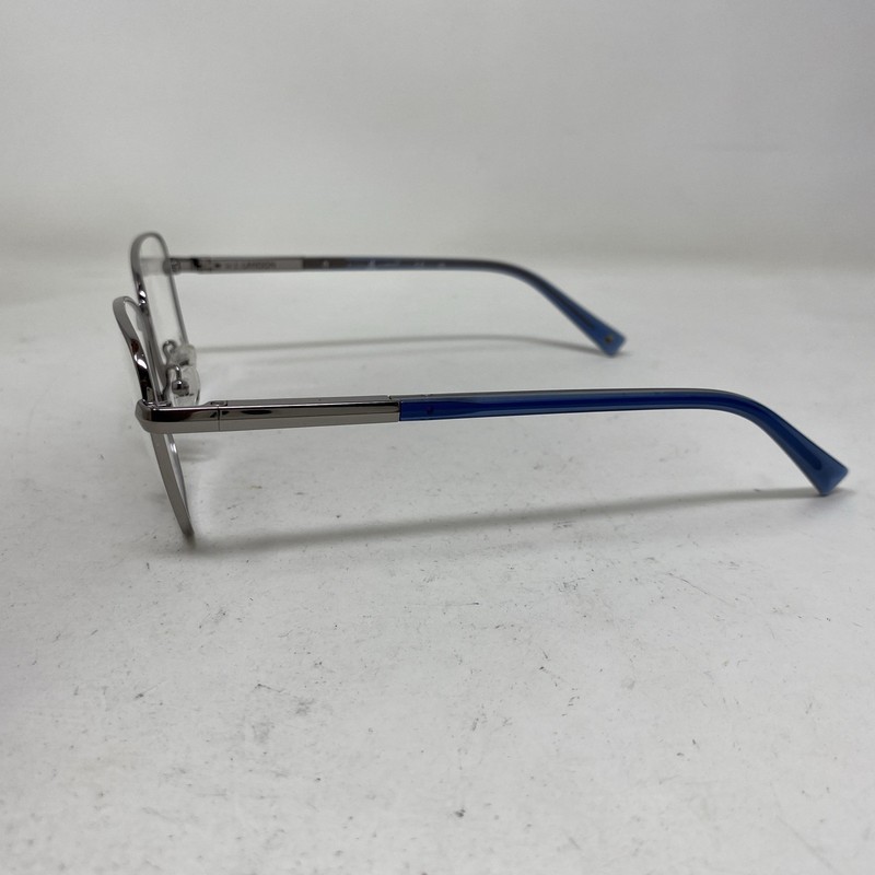 J LANDON EYEWEAR JL50003 010 54-16-140 SILVER BLUE FLEX HINGE EYEGLASSES XN38 gallery