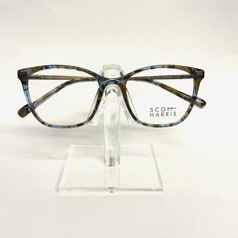Scott Harris Europa Eyeglasses Frame SH-882 C2 50-17-135 Sky / Sand / Cocoa