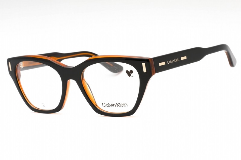 CALVIN KLEIN CK23518 002 Eyeglasses Black Frame Clear Demo Lenses 52mm