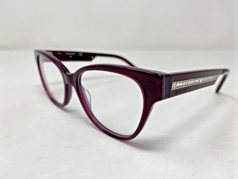 Swarovski SK 5392 081 51-16-140 Shiny Violet Full Rim Optical Frame Y532