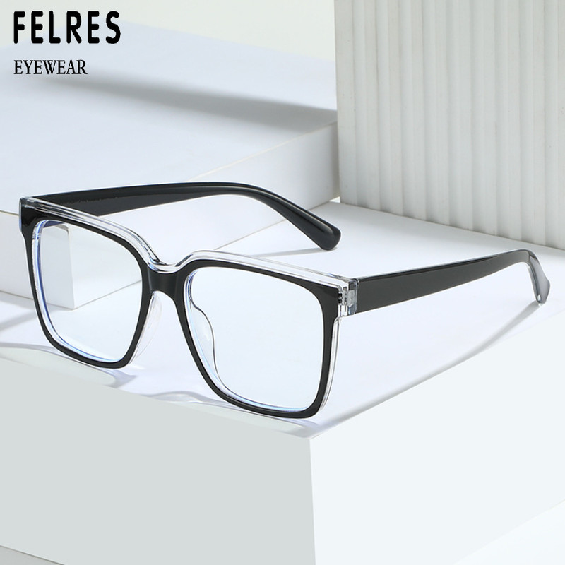 TR90 Square Full Frame Eyeglasses For Men Women Clear Lenses Glasses Frames New