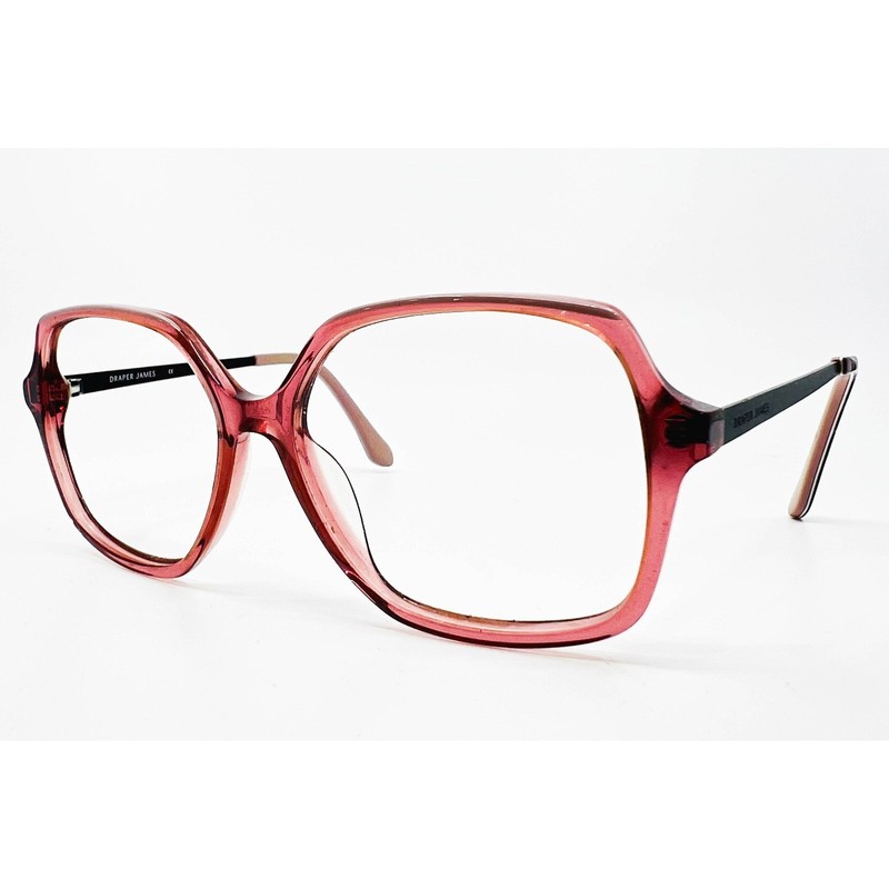 Draper James Eyeglasses Womens Pink Crystal DJ7000 651 Floral Square 56-15-140