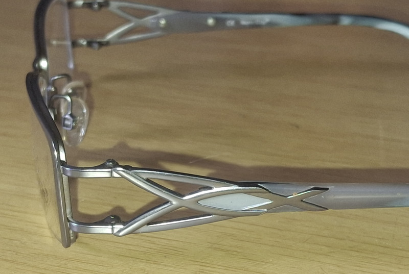 MAGIC CLIP M391 SL 52-17-135 METAL EYEGLASSES FRAME POLARIZED LENS gallery