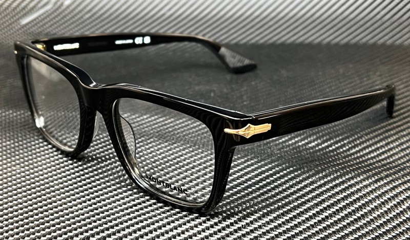 MONT BLANC MB0266O 005 Black Men’s Medium 54 mm Eyeglasses