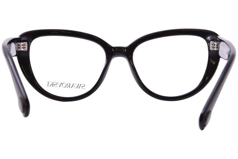 Swarovski SK2014 1010 Eyeglasses Frame Women's Black/Grey Full Rim Cat Eye 52mm gallery