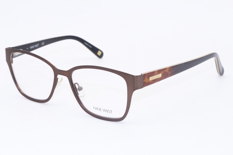 NEW NINE WEST NW1059 210 MATTE BROWN BLACK AUTHENTIC DESIGNER EYEGLASSES 52-16
