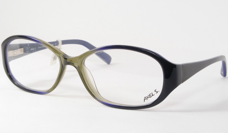AXEL S. AX 285 Nana 86 Olive /Blue /Black UNIQUE EYEGLASSES 54-16-130mm Germany