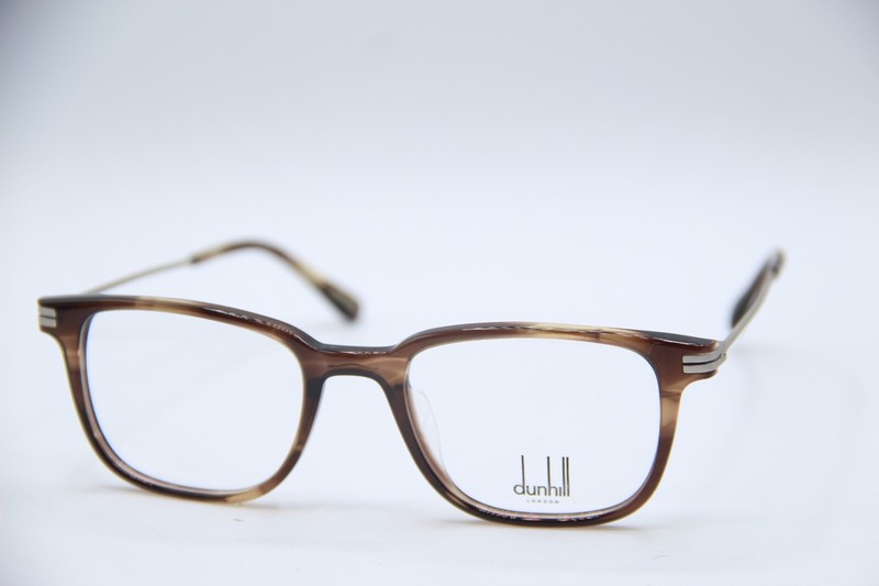 NEW DUNHILL VDH 073 06HN BROWN HORN GUNMETAL AUTHENTIC DESIGNER EYEGLASSES 51-20