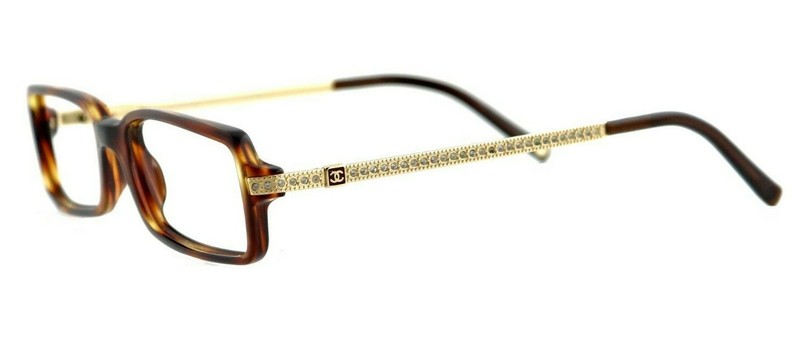 CHANEL CH 3092-B 502 51mm Brown Havana Gold Eyeglasses Frames Only Italy