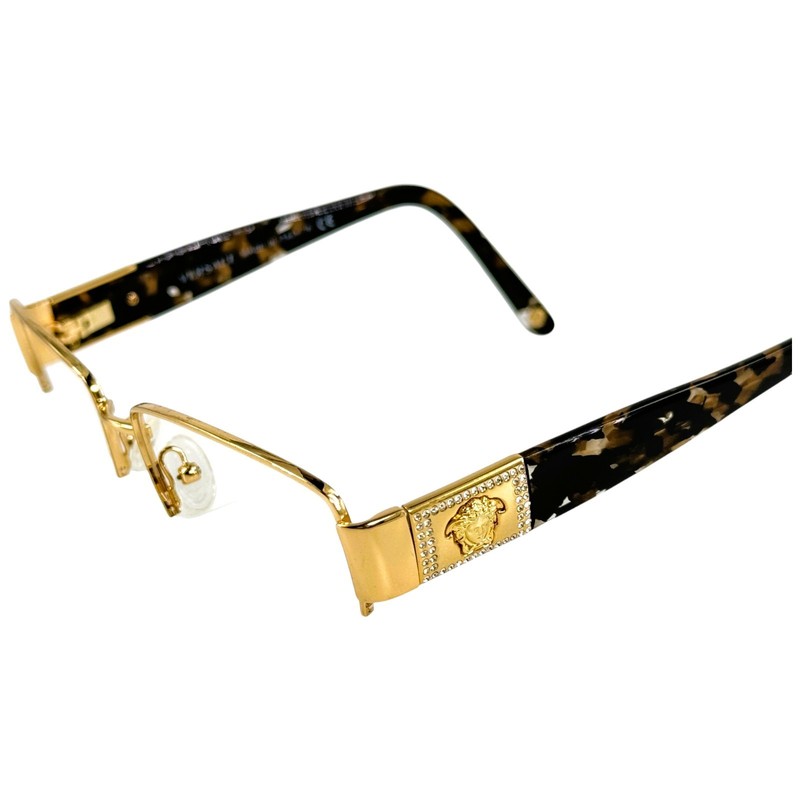 Versace 1175B Womens Semi Rimless Eyeglass Frame 1002 Gold 53-17 Italy Medusa gallery