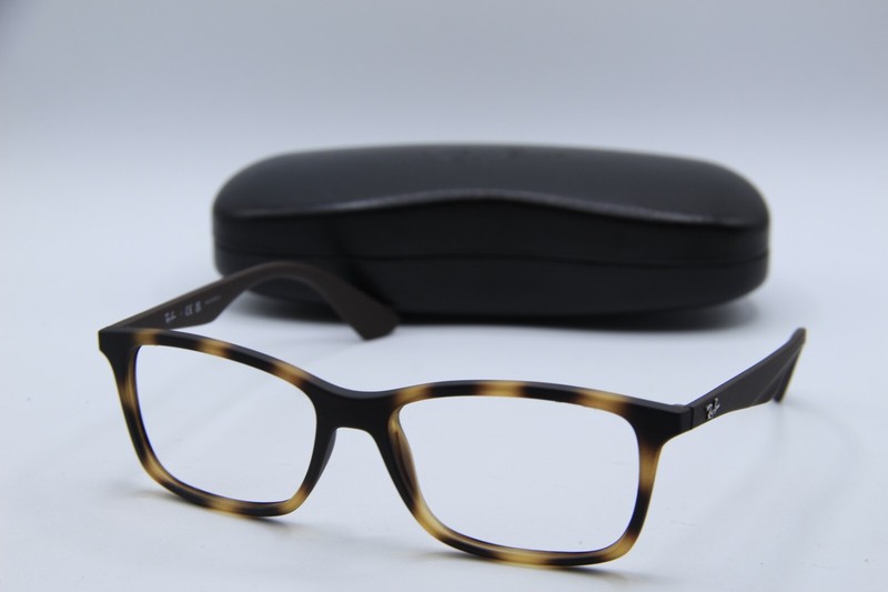 NEW RAY BAN RB 7047 5573 HAVANA BROWN AUTHENTIC EYEGLASSES W/CASE 56-17 K1