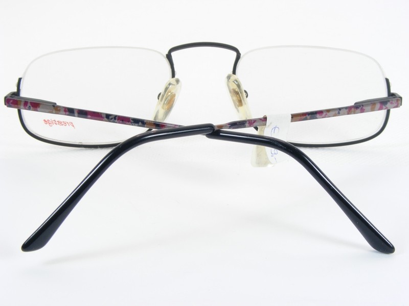Vintage Prestige 274 26 Matt Black /Multicolor UNIQUE RARE EYEGLASSES 50-21-140 gallery