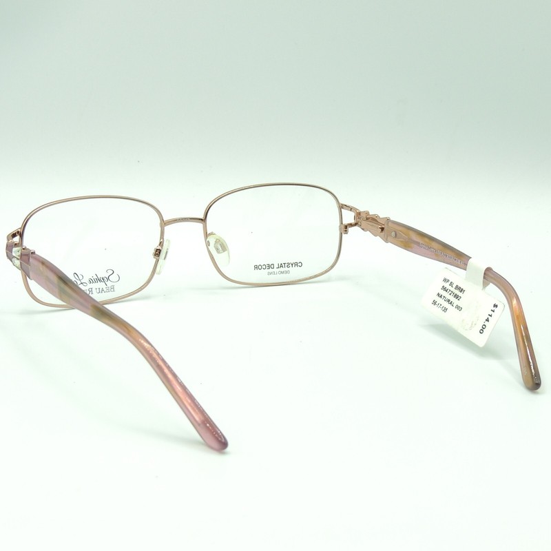 Sophia Loren BR81 Natural 003 Eyeglass Frame 56 17 135 gallery